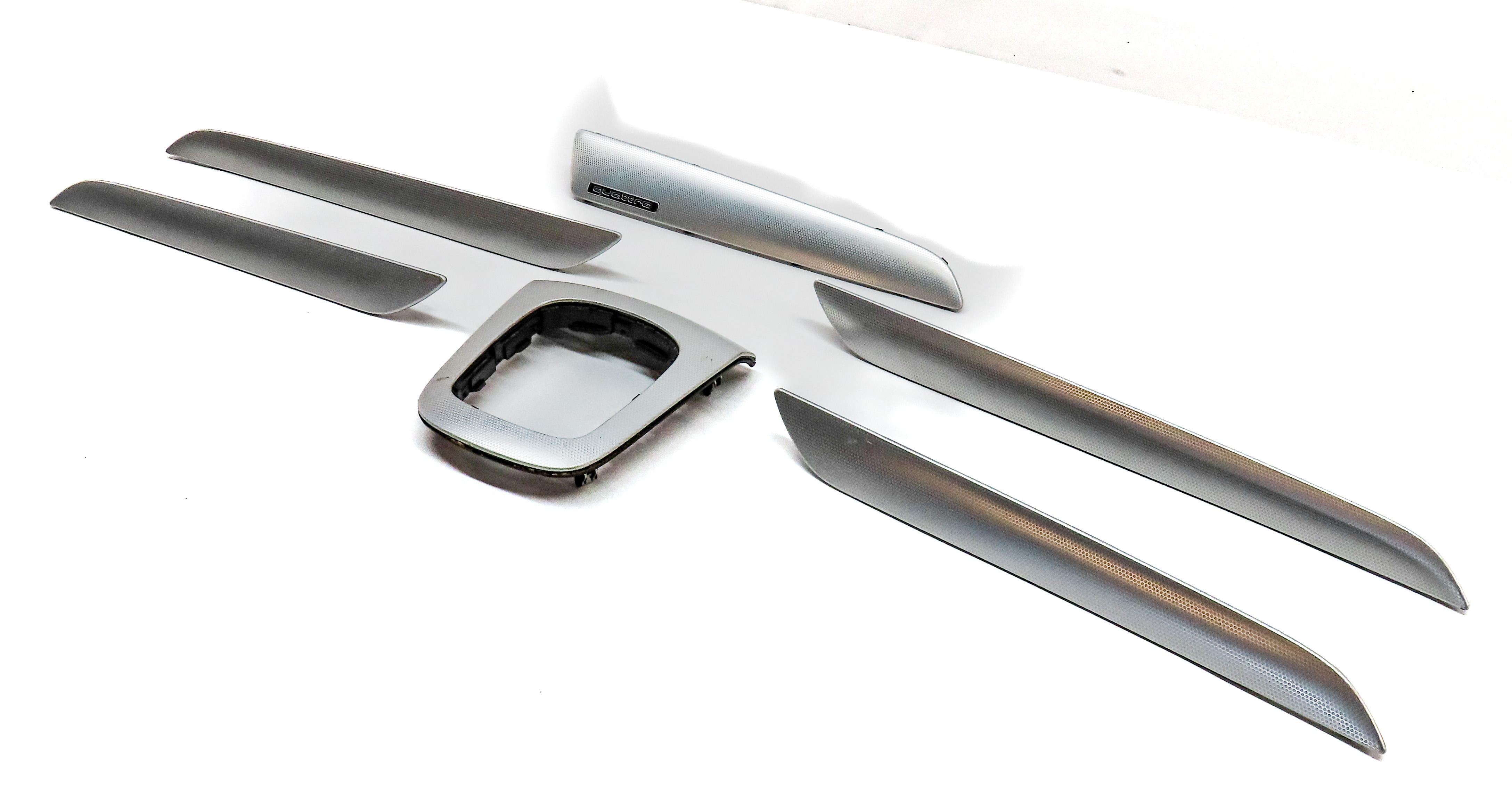 2016 AUDI Q3 (8U) DASH DOOR CONSOLE INTERIOR TRIM PANEL SET (Aluminium) — exact item pictured